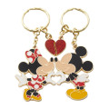 Japan Tokyo Disney Resort Metal Keychain Set - Mickey Mouse & Minnie Mouse / Kiss Love - 1