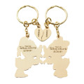 Japan Tokyo Disney Resort Metal Keychain Set - Daisy Duck & Donald Duck / Kiss Love - 2