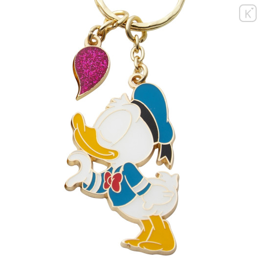 Japan Tokyo Disney Resort Metal Keychain Set - Daisy Duck & Donald Duck / Kiss Love - 3