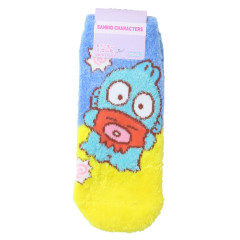 Japan Sanrio Fluffy Socks - Hangyodon / Yellow Blue