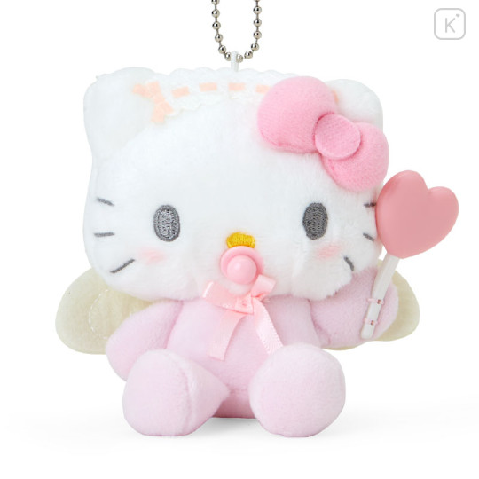 Japan Sanrio Original Mascot Holder - Hello Kitty / Baby Angel Heart Cane - 2