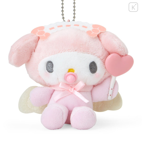 Japan Sanrio Original Mascot Holder - My Melody / Baby Angel Heart Cane - 2