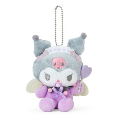 Japan Sanrio Original Mascot Holder - Kuromi / Baby Angel Heart Cane