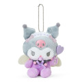 Japan Sanrio Original Mascot Holder - Kuromi / Baby Angel Heart Cane - 1