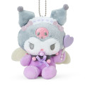 Japan Sanrio Original Mascot Holder - Kuromi / Baby Angel Heart Cane - 2