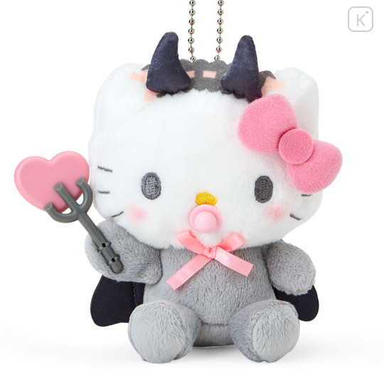 Japan Sanrio Original Mascot Holder - Hello Kitty / Baby Devil - 2