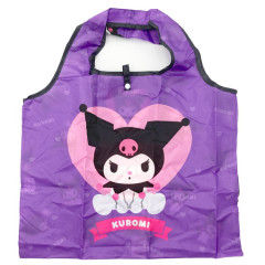 Japan Sanrio Eco Shopping Bag - Kuromi / Purple Heart