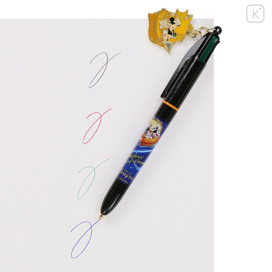 Japan Tokyo Disney Resort Bic 4 Color Multi Ballpoint Pen - Mickey Mouse & Minnie Mouse - 4