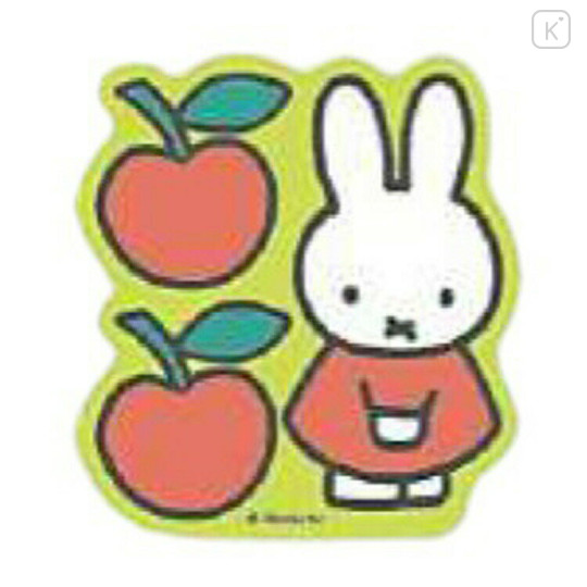 Japan Miffy Vinyl Sticker - Miffy / Apple Green Orange - 1