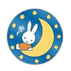 Japan Miffy Vinyl Sticker - Miffy / Moon Star Night