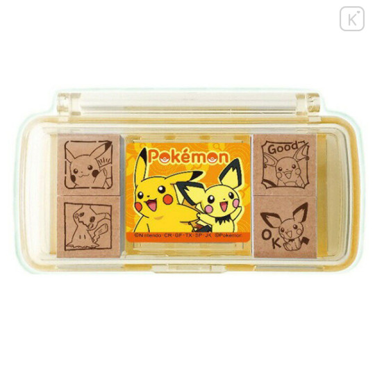 Japan Pokemon Mini Stamp Chop - Mimikyu & Pichu & Pikachu - 1