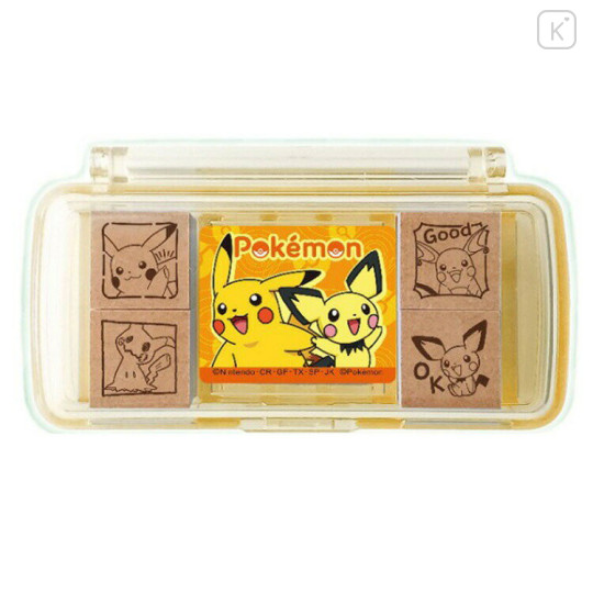 Japan Pokemon Mini Stamp Set - Mimikyu & Pichu & Pikachu - 1