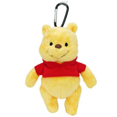 Japan Disney Eco Shopping Bag & Mascot Plush - Winnie the Pooh / Friends in Forest