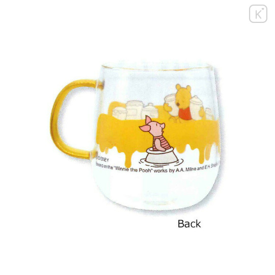 Japan Disney Glass Mug - Pooh / Honey - 2