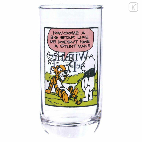 Japan Disney Glass Tumbler - Pooh & Tigger / How Come - 1