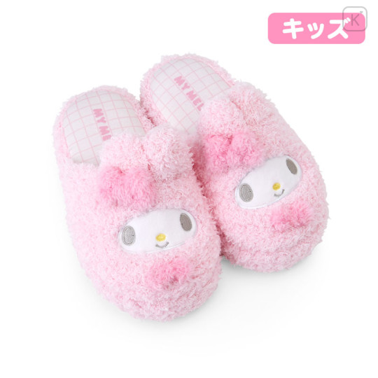 Japan Sanrio Original Kids Face Slippers - My Melody / Warm Room - 1