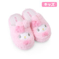 Japan Sanrio Original Kids Face Slippers - My Melody / Warm Room - 1