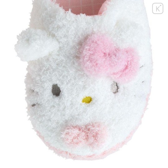 Japan Sanrio Original Face Slippers - Hello Kitty / Warm Room - 4