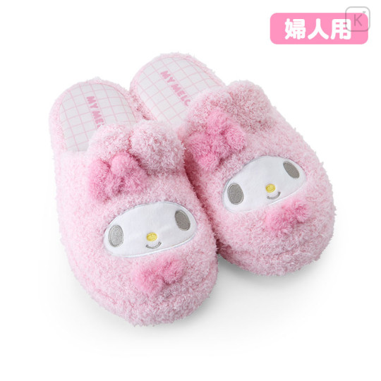 Japan Sanrio Original Face Slippers - My Melody / Warm Room - 1