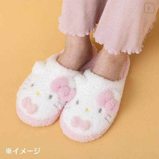 Japan Sanrio Original Face Slippers - My Melody / Warm Room - 5