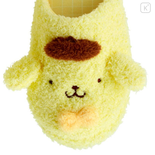 Japan Sanrio Original Face Slippers - Pompompurin / Warm Room - 4