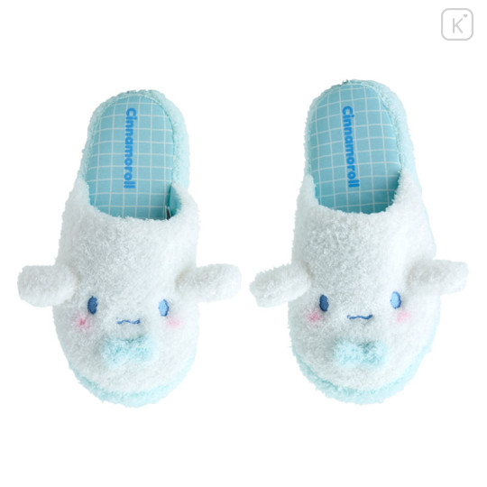 Japan Sanrio Original Face Slippers - Cinnamoroll / Warm Room - 2