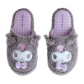 Japan Sanrio Original Face Slippers - Kuromi / Warm Room - 2