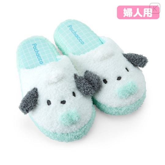 Japan Sanrio Original Face Slippers - Pochacco / Warm Room - 1