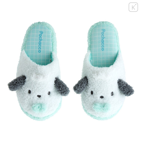 Japan Sanrio Original Face Slippers - Pochacco / Warm Room - 2