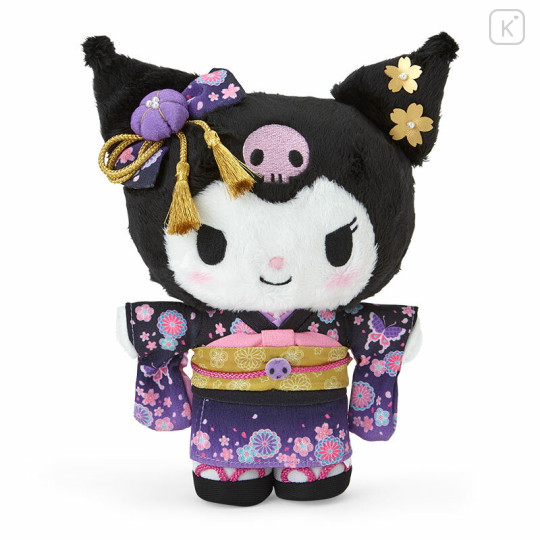 Japan Sanrio Original Plush Toy - Kuromi / Kimono - 1