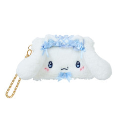 Japan Sanrio Original Face-shaped Card Case - Cinnamoroll / Dream Ribbon