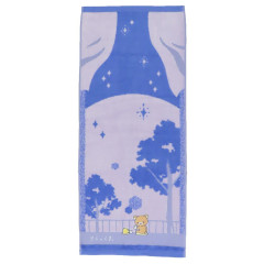 Japan San-X Jacquard Face Towel - Kiiroitori & Rilakkuma / Star Night