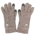 Japan San-X Embroidery Smartphone Compatible Gloves - Korilakkuma / Pale Brown - 1