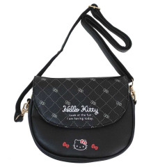 Japan Sanrio Mini Shoulder Bag - Hello Kitty / Black