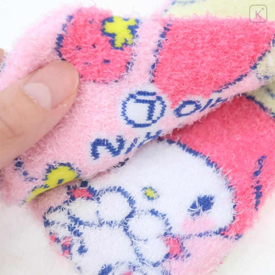 Japan Sanrio Fluffy Socks - My Melody & Pompompurin / Blush - 2