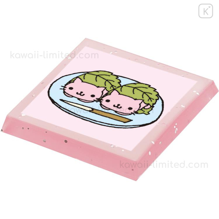 Japan San-X Tile Sticker - Nyan Nyan Nyanko : Pink | Kawaii