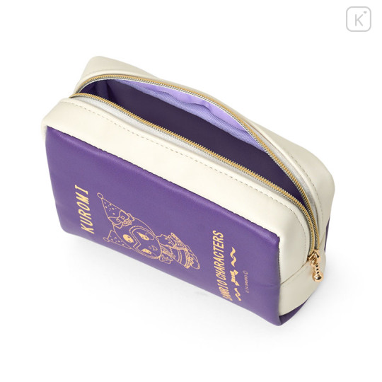 Japan Sanrio Pouch - Kuromi : Magical Book-style Gold Foil - 3