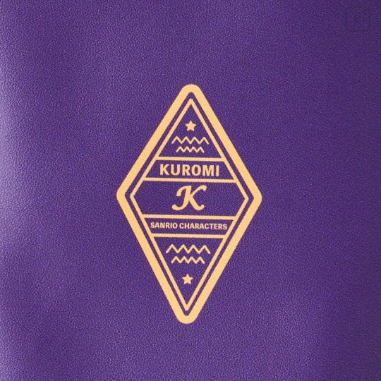 Japan Sanrio Pouch - Kuromi : Magical Book-style Gold Foil - 5