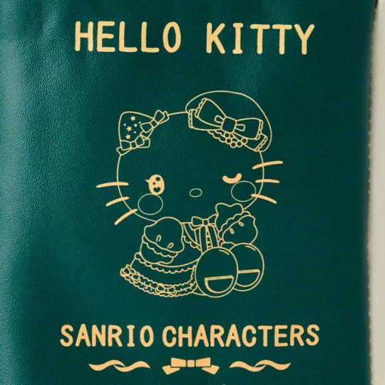 Japan Sanrio Pouch - Hello Kitty : Magical Book-style Gold Foil - 4