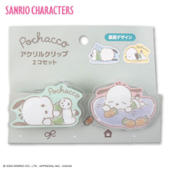 Japan Sanrio Acrylic Clip Set - Pochacco