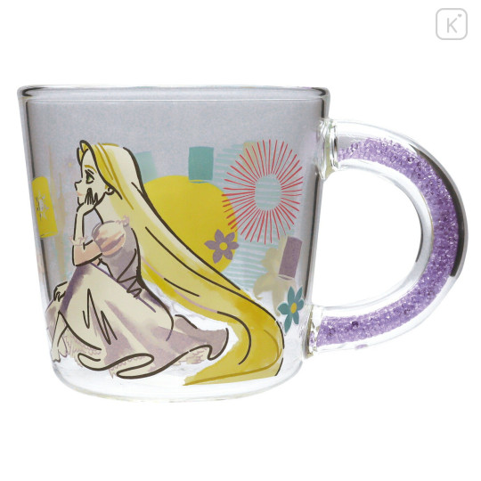 Japan Disney Glass Mug - Tangled / Rapunzel - 1