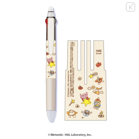 Japan Kirby FriXion Ball 3 Slim Color Multi Erasable Gel Pen - Kirby : Doodle - 1