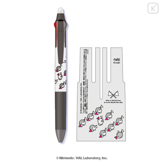 Japan Kirby FriXion Ball 3 Slim Color Multi Erasable Gel Pen - Kirby : Flag Raising Game - 1