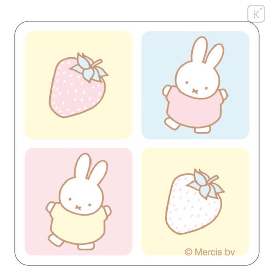 Japan Miffy Acrylic Coaster - Miffy / Strawberry Dance - 1