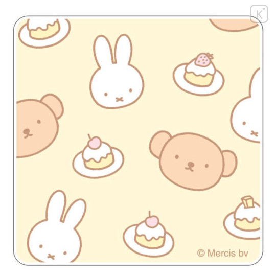 Japan Miffy Acrylic Coaster - Boris & Miffy : Cake Yellow - 1