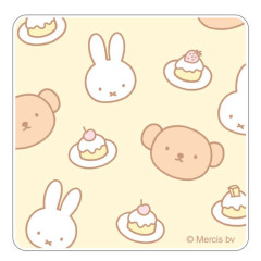 Japan Miffy Acrylic Coaster - Boris & Miffy : Cake Yellow