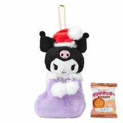 Japan Sanrio Original Cookie & Boot Mascot - Kuromi / Christmas