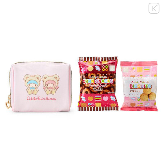 Japan Sanrio Original Sweets & Pouch - Little Twin Stars / Teddy Bear - 5