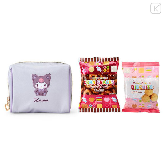 Japan Sanrio Original Sweets & Pouch - Kuromi / Teddy Bear - 5