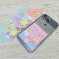 Japan Sanrio Pitapera Vinyl Sticker - Kuromi & My Melody & My Sweet Piano / Purple - 2